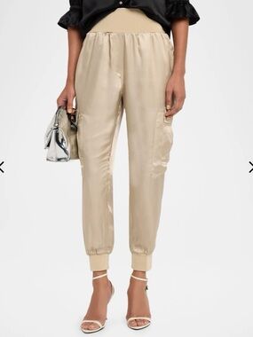 Cinq a Sept
Tous Les Jours Giles Cream Satin Balloon Jogger Pants